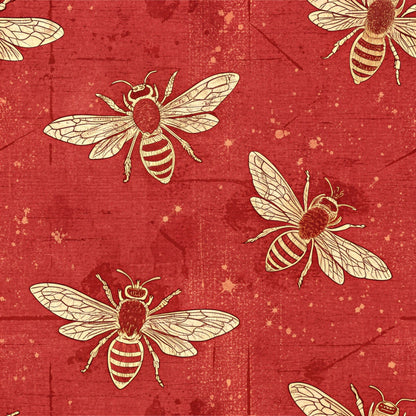 Scarlet Hive Pattern 9 Minky Fabric
