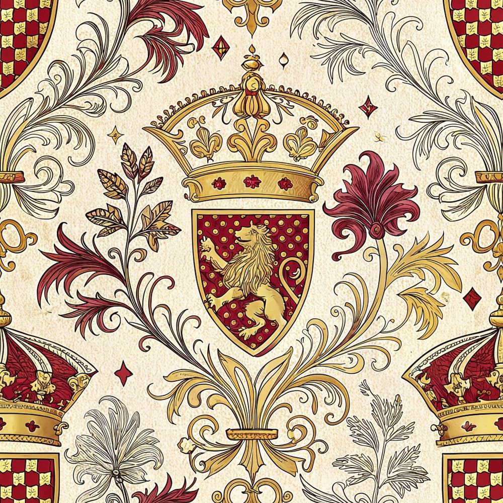 Royal Crest Pattern 10 Minky Fabric