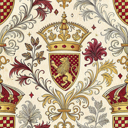 Royal Crest Pattern 10 Minky Fabric