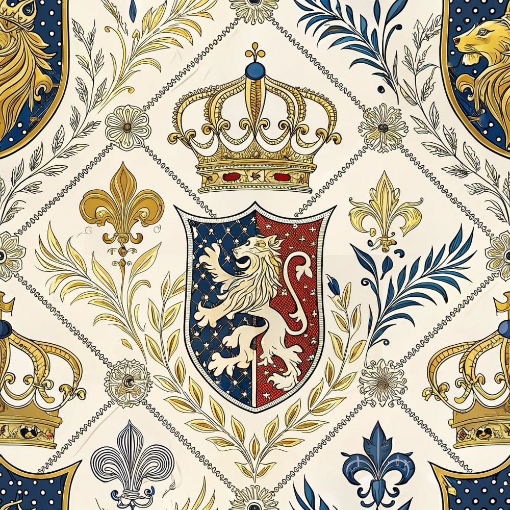 Royal Crest Pattern 1 Minky Fabric