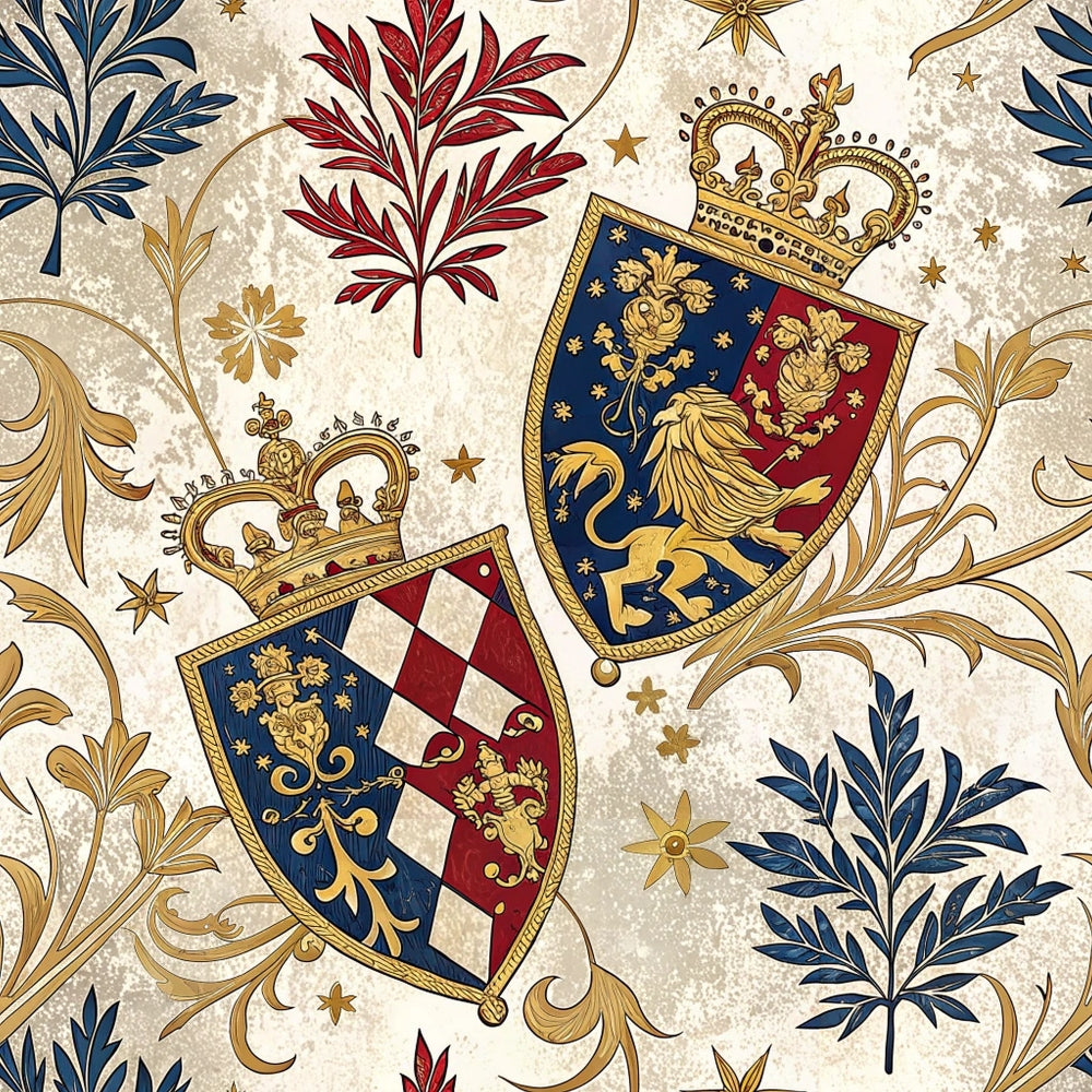 Royal Crest Pattern 4 Minky Fabric