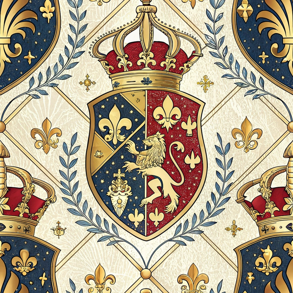 Royal Crest Pattern 5 Minky Fabric