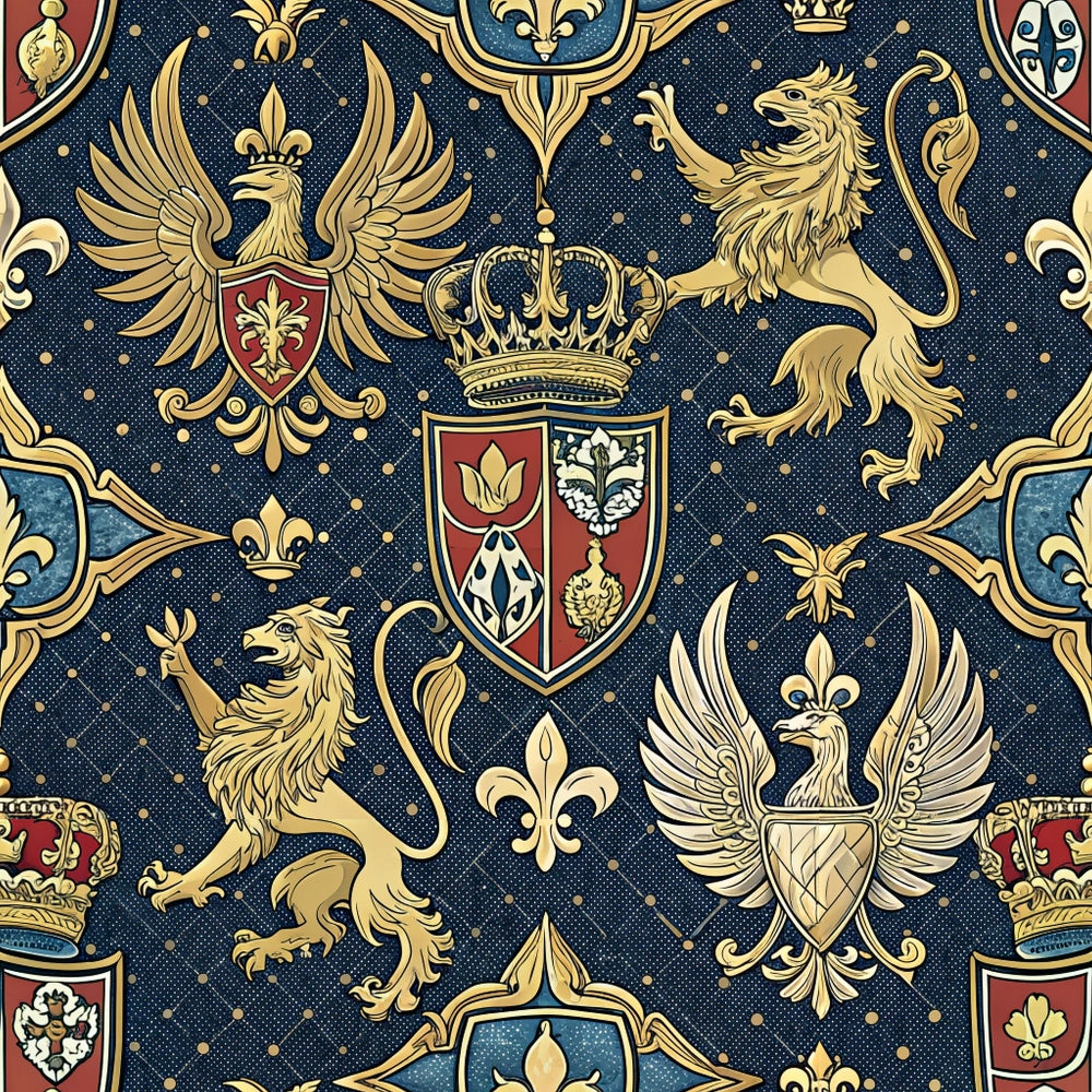 Royal Crest Pattern 7 Minky Fabric