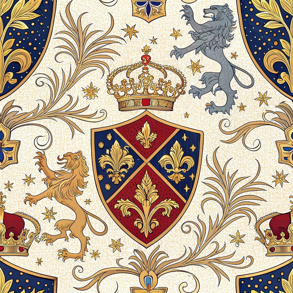 Royal Crest Pattern 9 Minky Fabric