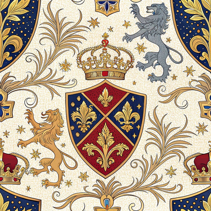 Royal Crest Pattern 9 Minky Fabric