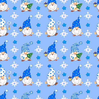 Frosty Lantern Glow Pattern 1 Minky Fabric
