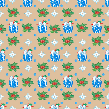 Frosty Lantern Glow Pattern 4 Minky Fabric