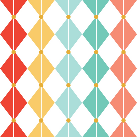 Retro Christmas Pattern 2 Quilting Cotton Fabric