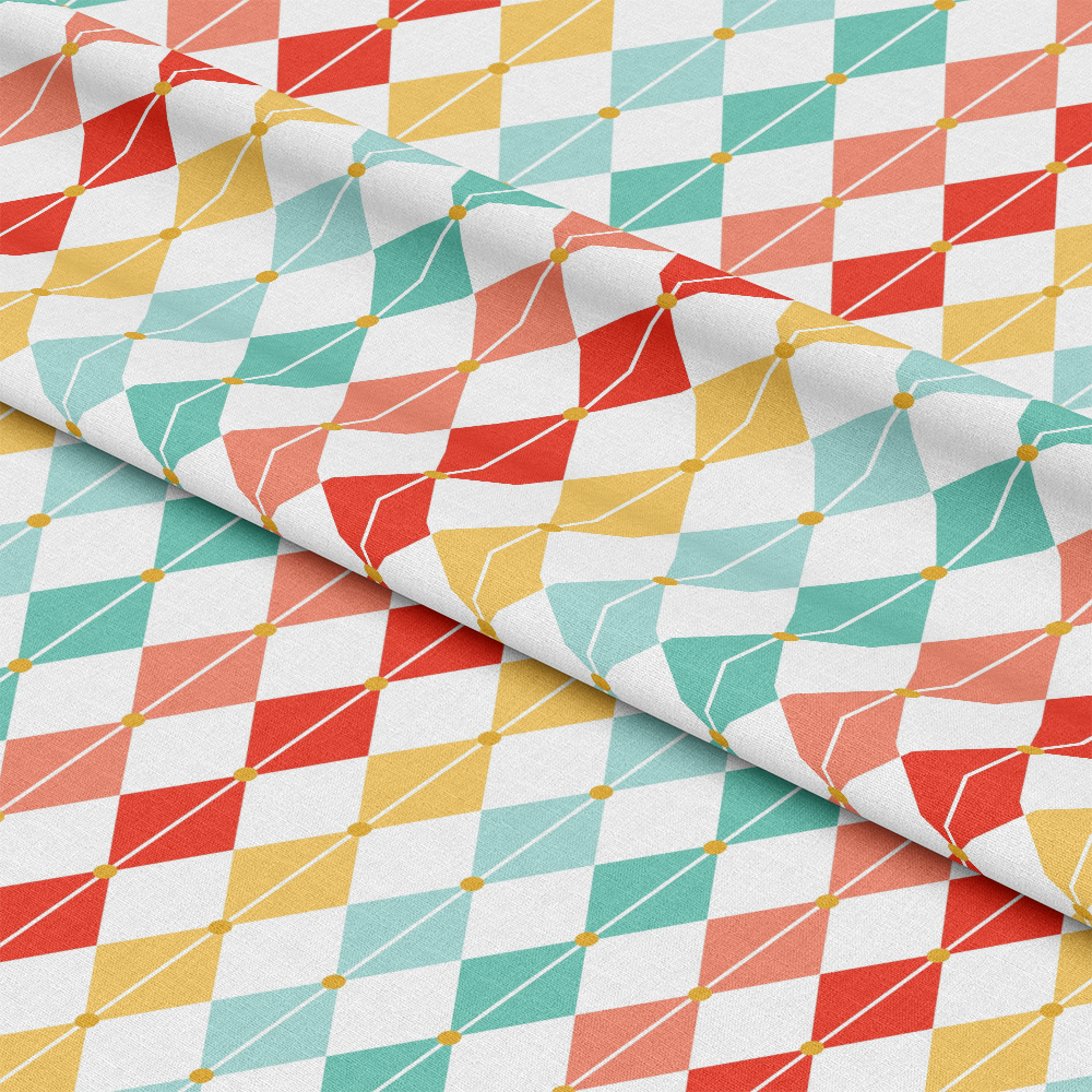 Retro Christmas Pattern 2 Quilting Cotton Fabric