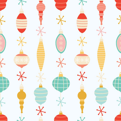 Vintage Yuletide Pattern 4 Minky Fabric