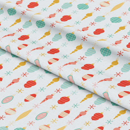 Retro Christmas Pattern 4 Quilting Cotton Fabric