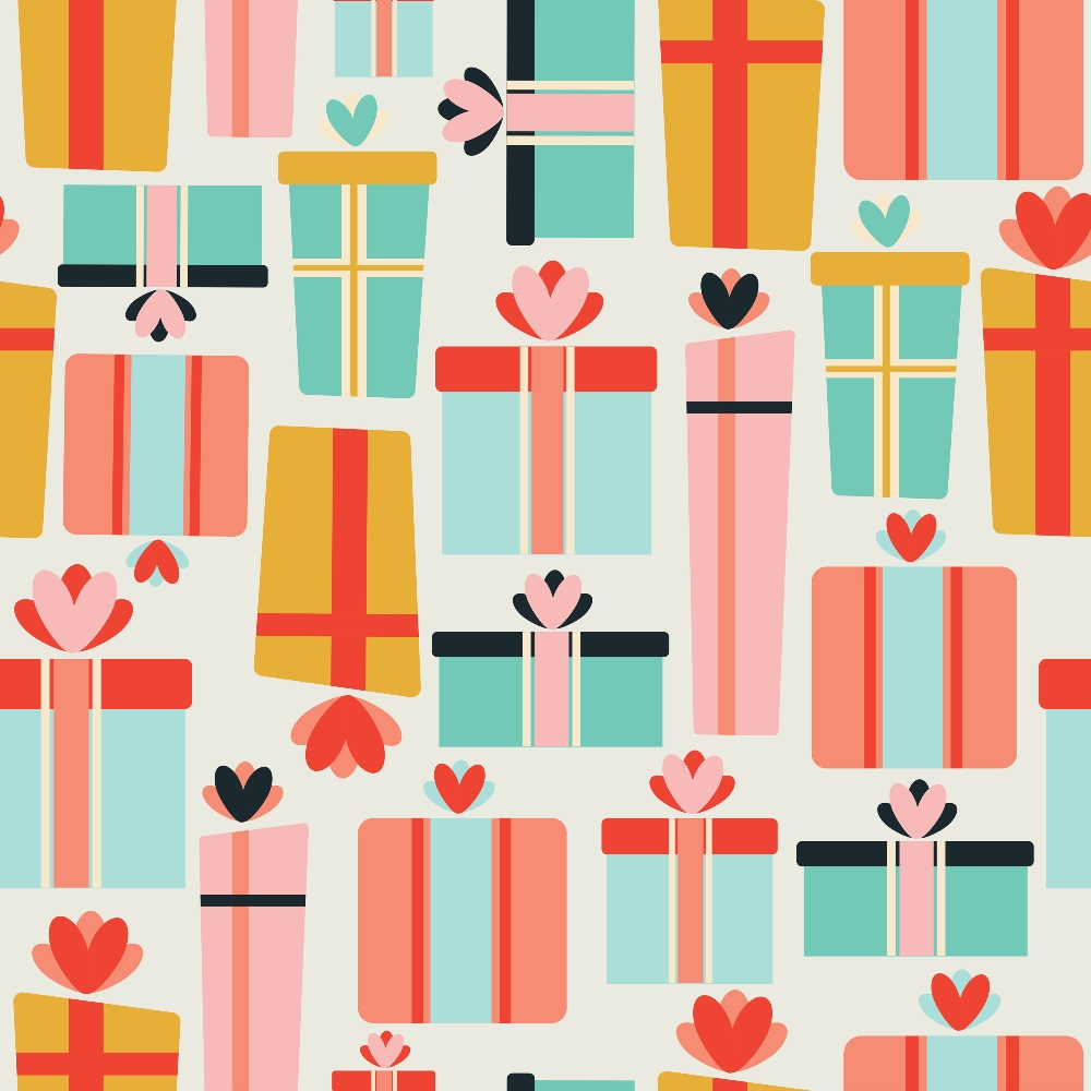 Vintage Yuletide Pattern 7 Minky Fabric