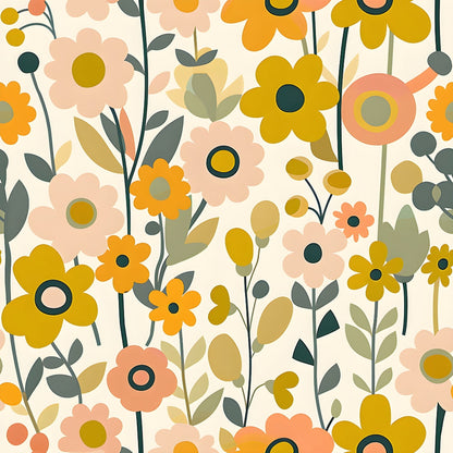Mod Blossom Patch Pattern 10 Minky Fabric