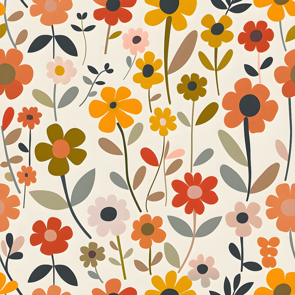 Mod Blossom Patch Pattern 13 Minky Fabric