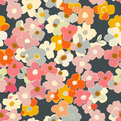 Mod Blossom Patch Pattern 14 Minky Fabric