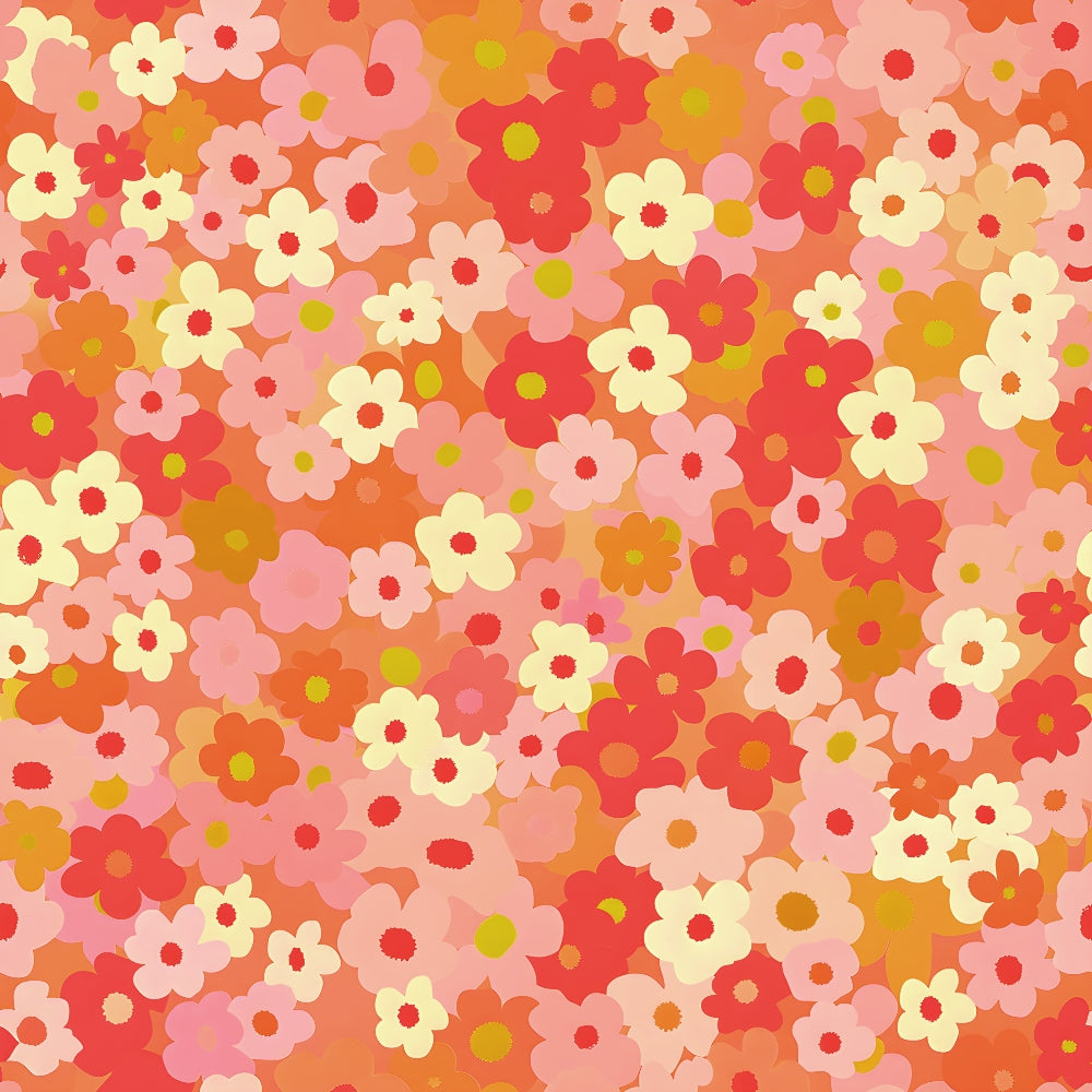 Mod Blossom Patch Pattern 3 Minky Fabric