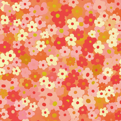 Mod Blossom Patch Pattern 3 Minky Fabric