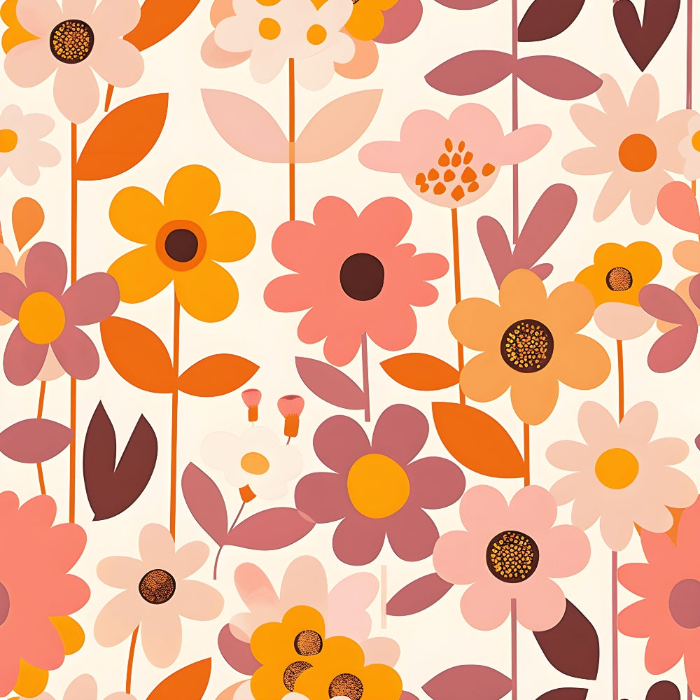 Mod Blossom Patch Pattern 6 Minky Fabric