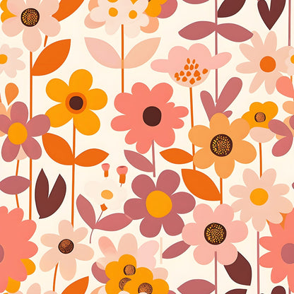 Mod Blossom Patch Pattern 6 Minky Fabric