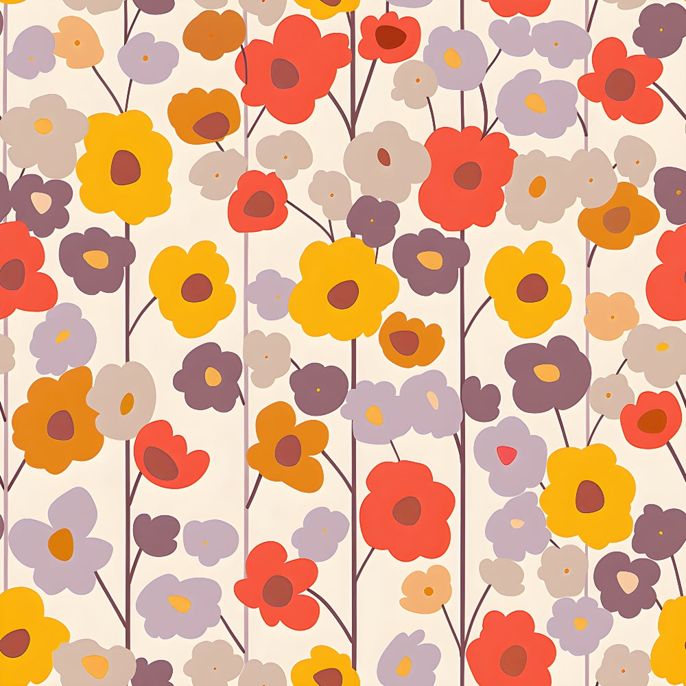 Mod Blossom Patch Pattern 8 Minky Fabric