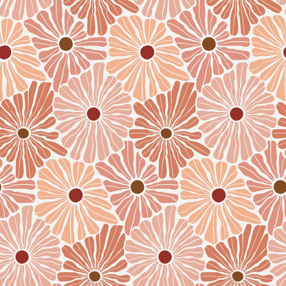 Retro Floral Pattern 1 Quilting Cotton Fabric