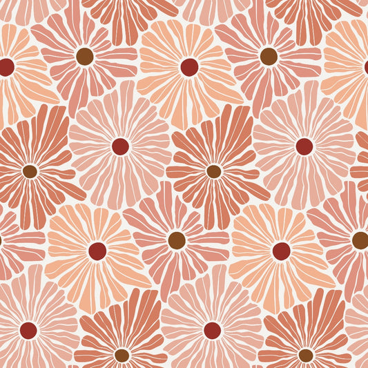 Retro Floral Pattern 1 Quilting Cotton Fabric
