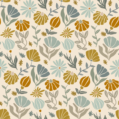 Retro Floral Pattern 2 Quilting Cotton Fabric