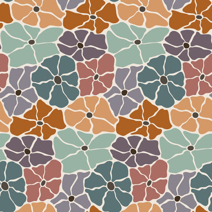Retro Floral Pattern 7 Quilting Cotton Fabric