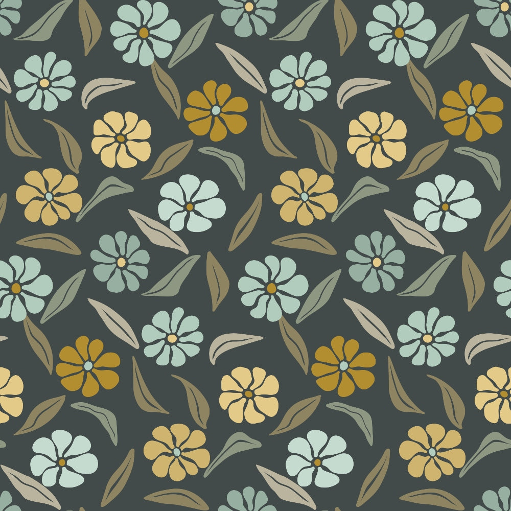 Retro Floral Pattern 8 Quilting Cotton Fabric