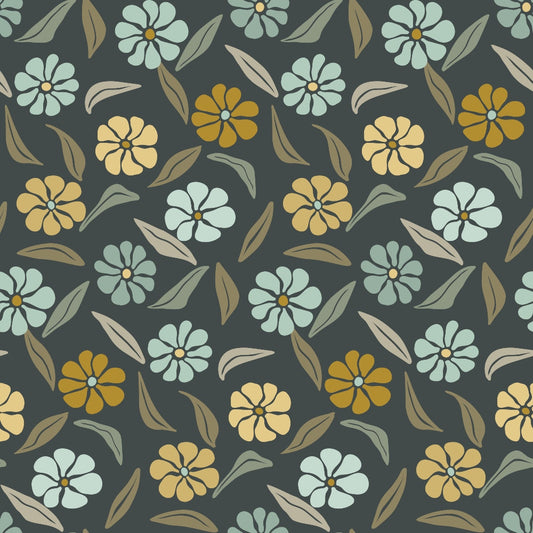 Retro Floral Pattern 8 Quilting Cotton Fabric