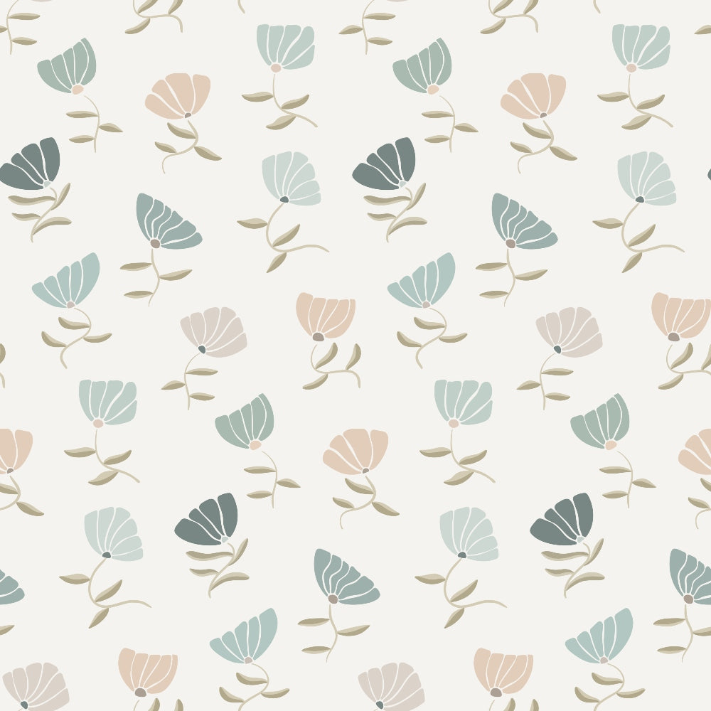 Retro Floral Pattern 9 Quilting Cotton Fabric