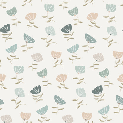 Retro Floral Pattern 9 Quilting Cotton Fabric