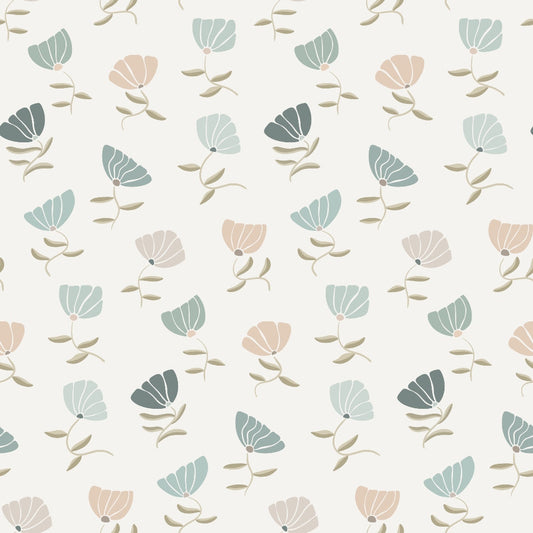 Retro Floral Pattern 9 Quilting Cotton Fabric