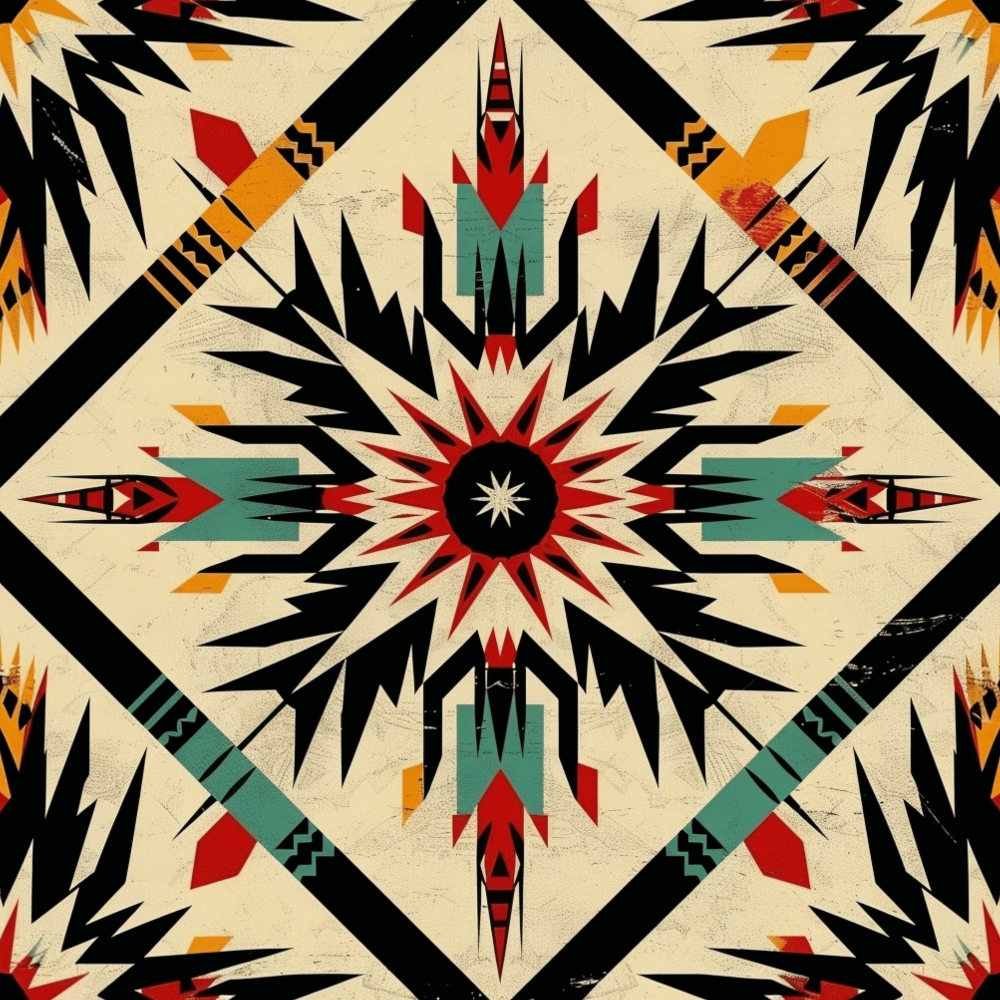 Chieftain Spirit Pattern 10 Minky Fabric