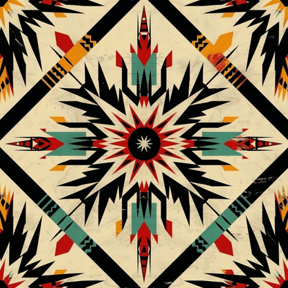 Chieftain Spirit Pattern 10 Minky Fabric