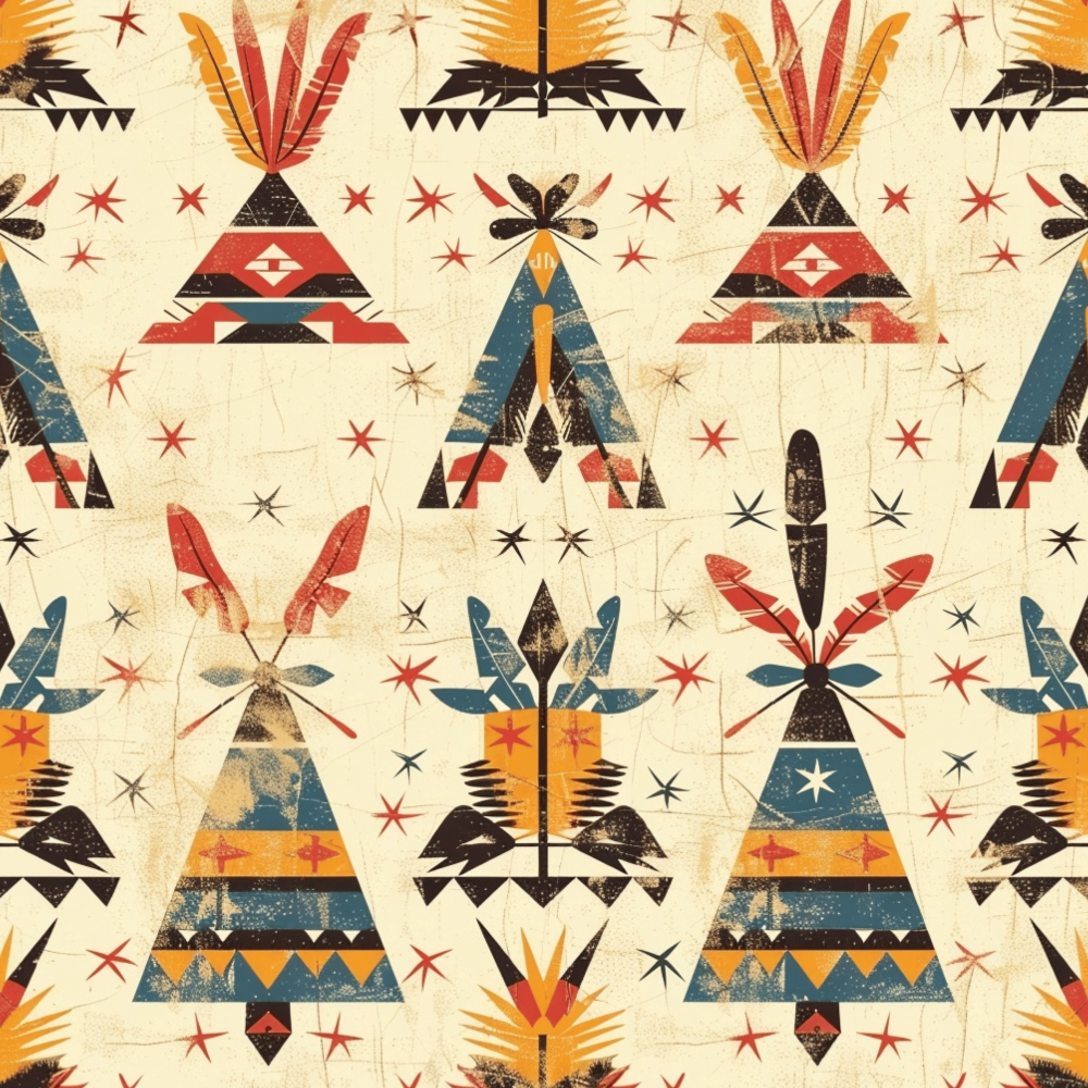 Chieftain Spirit Pattern 11 Minky Fabric