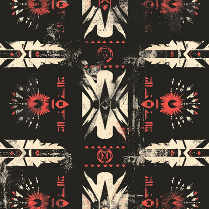 Chieftain Spirit Pattern 6 Minky Fabric