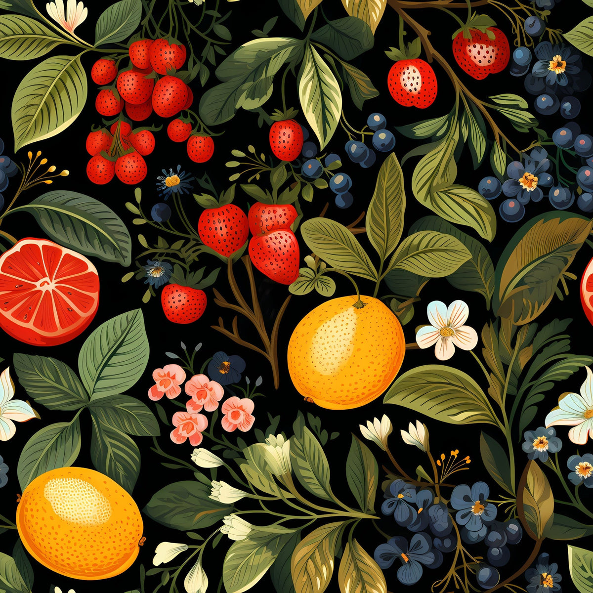 Heirloom Orchard Pattern 3 Minky Fabric