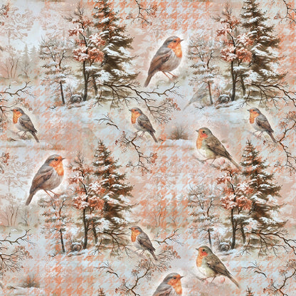 Snowbird Post Pattern 1 Minky Fabric