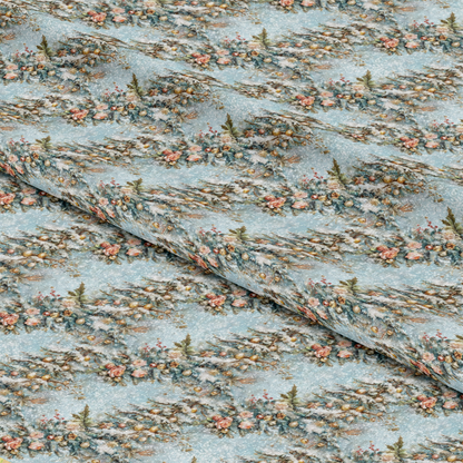 Robin's Winter Mailbox Pattern 3 Quilting Cotton Fabric