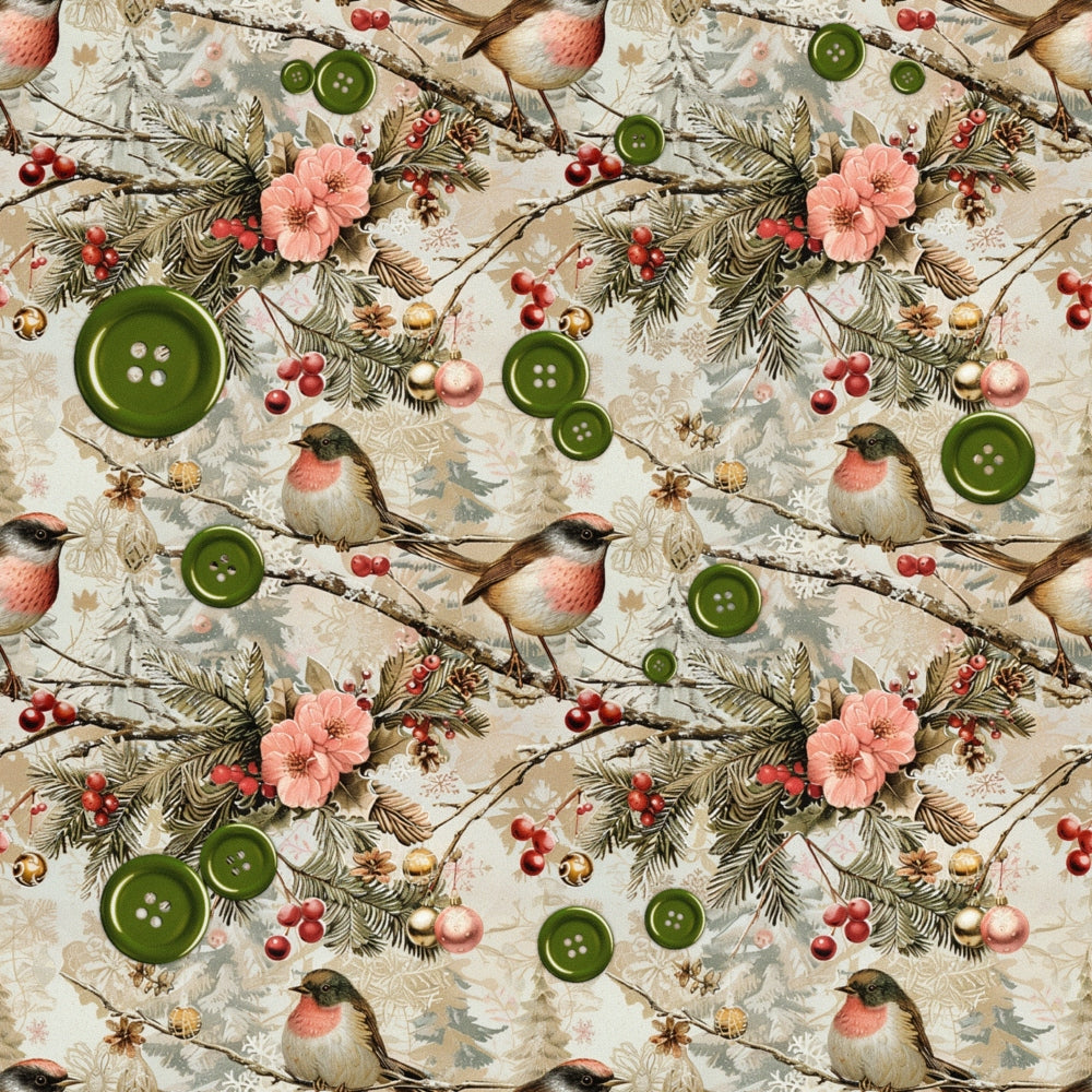 Snowbird Post Pattern 4 Minky Fabric