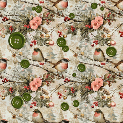 Snowbird Post Pattern 4 Minky Fabric