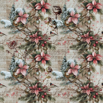 Snowbird Post Pattern 7 Minky Fabric