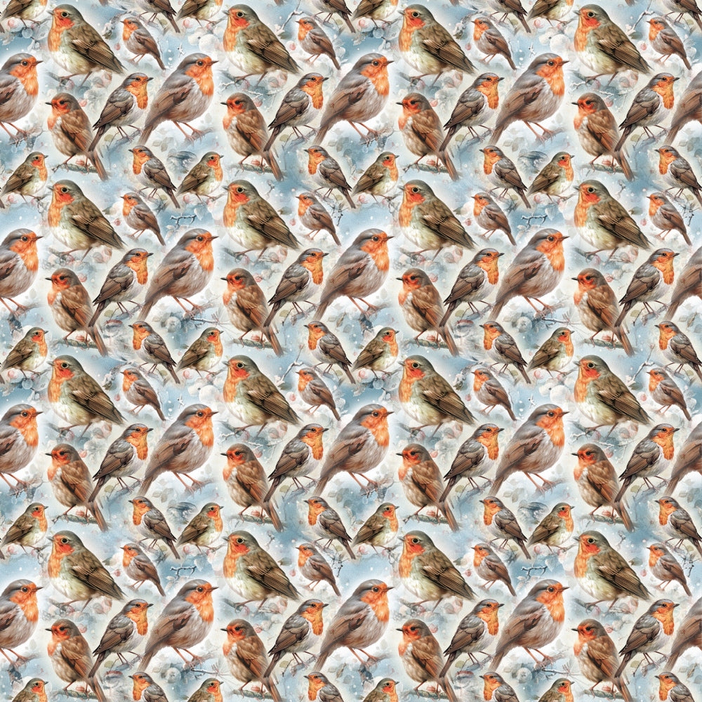 Robin's Winter Mailbox Pattern 8 Quilting Cotton Fabric