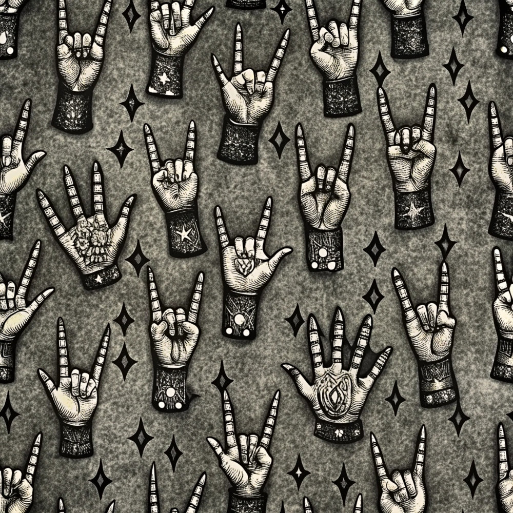 Heavy Metal Pattern 6 Minky Fabric