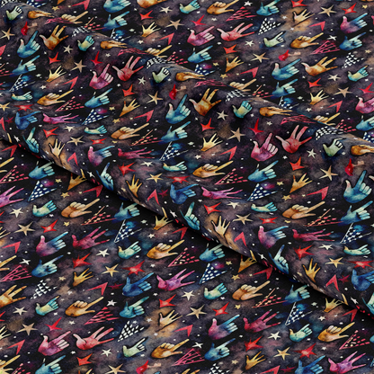 Rock and Roll Pattern 8 Quilting Cotton Fabric