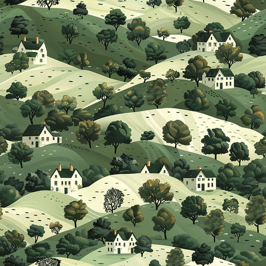Rolling Hills Pattern 11 Quilting Cotton Fabric
