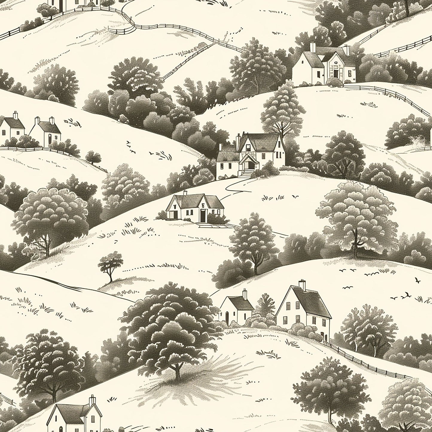 Rolling Hills Pattern 12 Quilting Cotton Fabric
