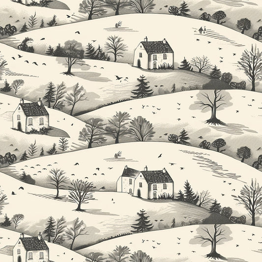 Rolling Hills Pattern 2 Quilting Cotton Fabric