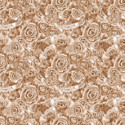 Sepia Blooms Pattern 10 Minky Fabric